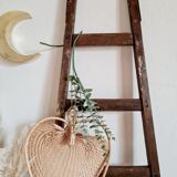 Old wooden farm ladder