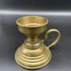 Hand candle holder, cellar rat, brass, gilded, gold, handle, 1950s, decoration, chic, decor, room