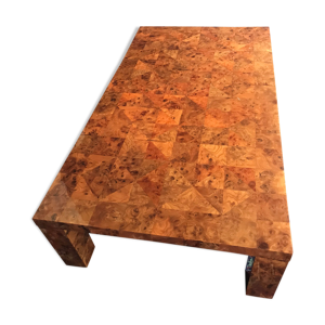 table basse marqueterie - bois