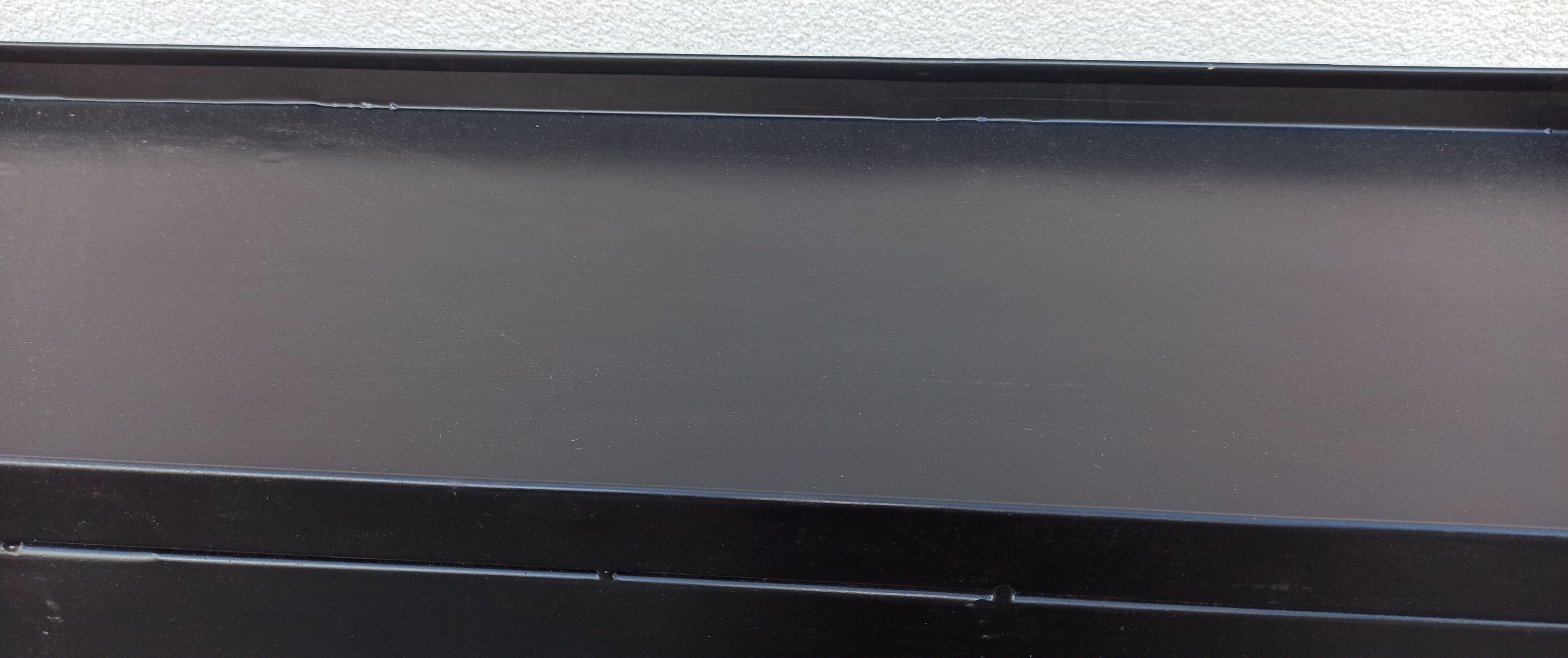 Black metal cabinet 2 doors and shelves