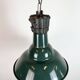 Industrial French Petrol Enamel Pendant Lamp from Sammode, 1950s