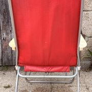 Vintage 1970s Kettler folding chair – pop floral print & structure