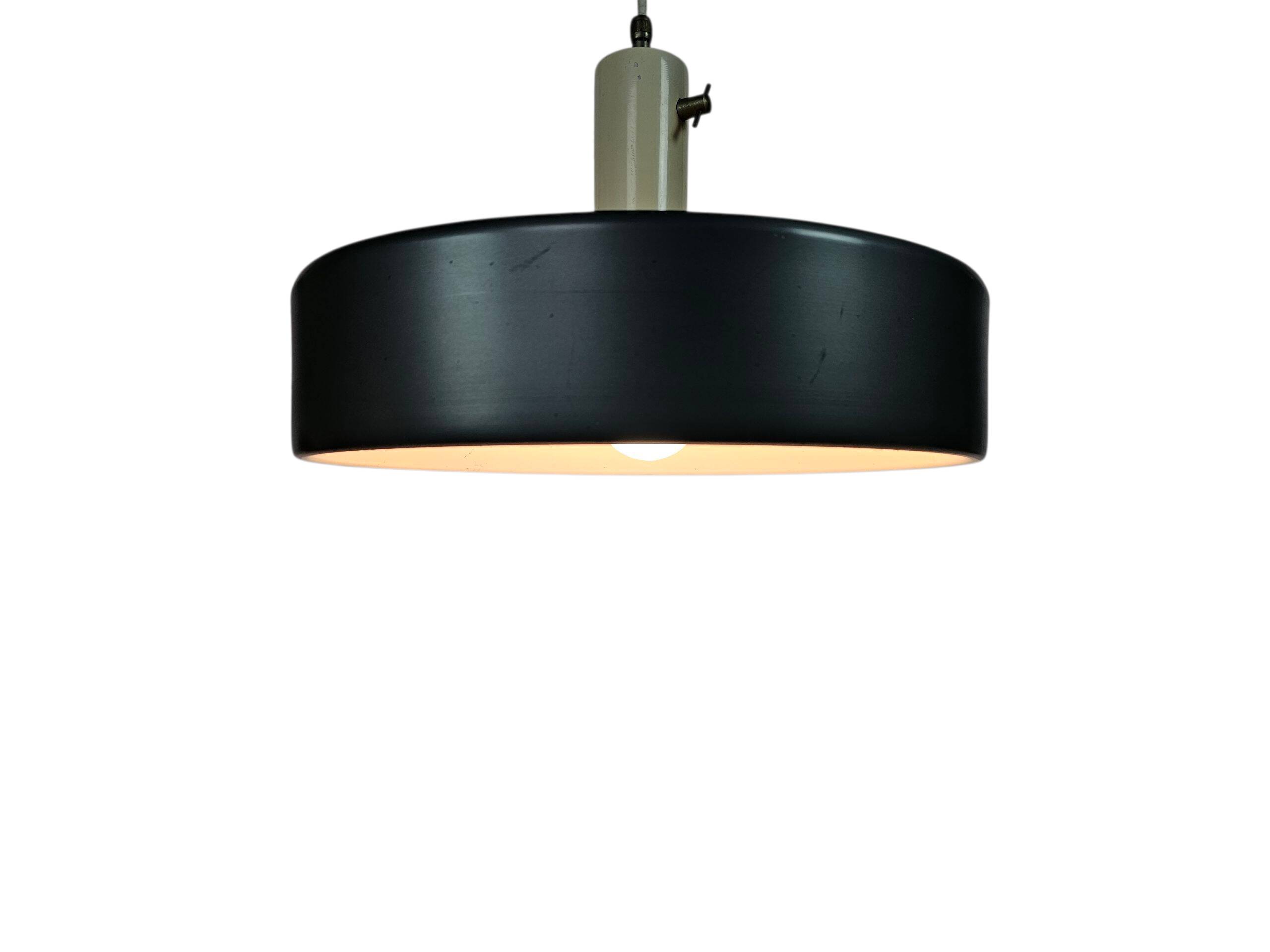 Anvia Almelo - J. Hoogervorst - "model 4017" - Ufo hanging lamp - anthracit