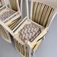 6 chaises design thonet gebruder laquage craquelé années 80 vintage