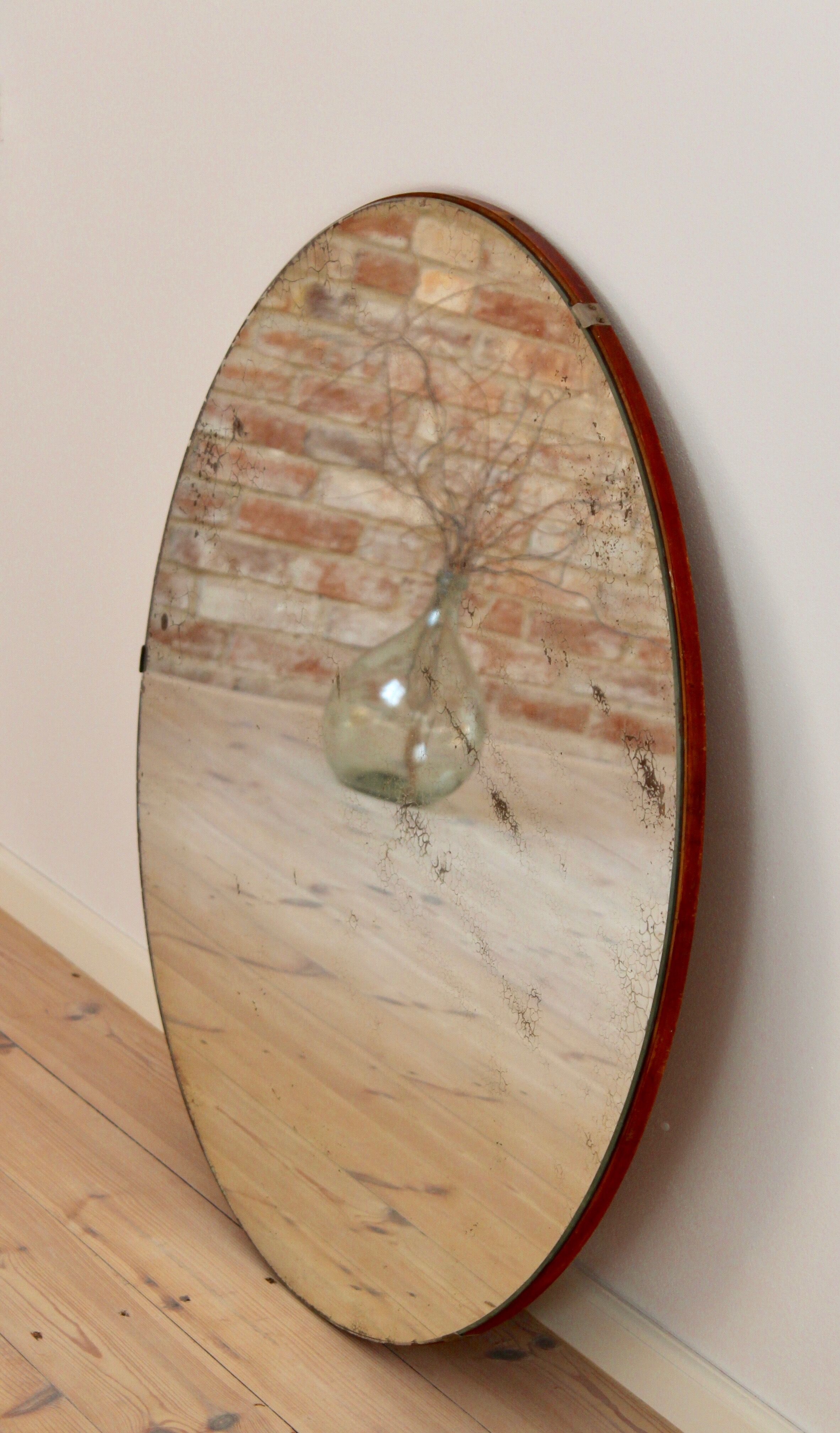 Big round mirror early 20th century 101cm