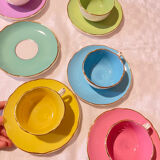 Lot of vintage Digouin – 5 cups and 6 saucers