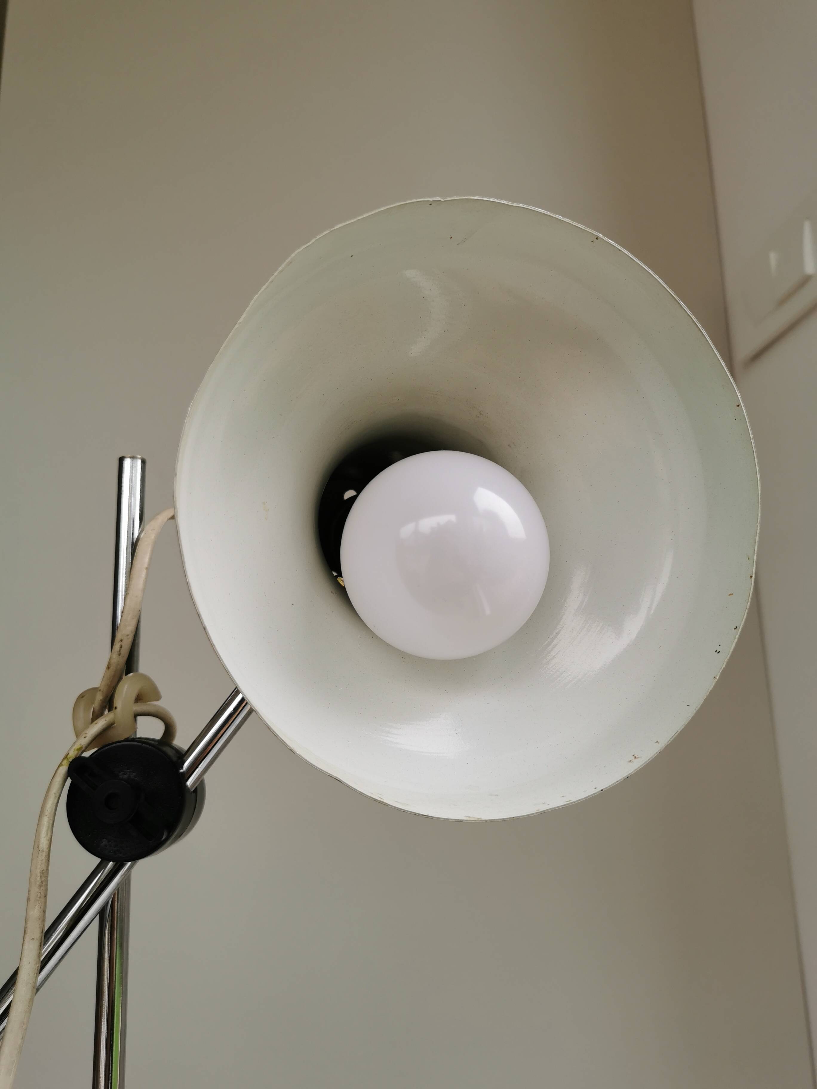 Vintage Olive Green Table Lamp, Adjustable Retro Desk Light