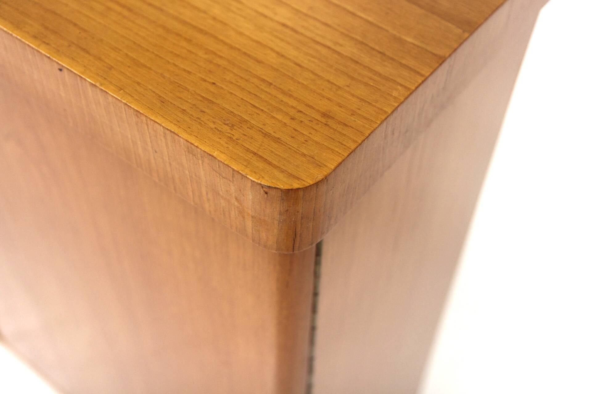 Scandinavian elm bookcase, Swedish modern, Sweden, 1940