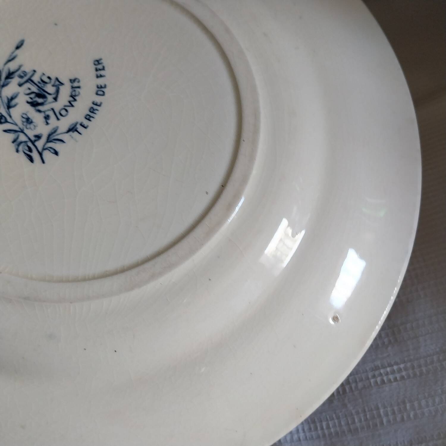 Old flat plate ironstone