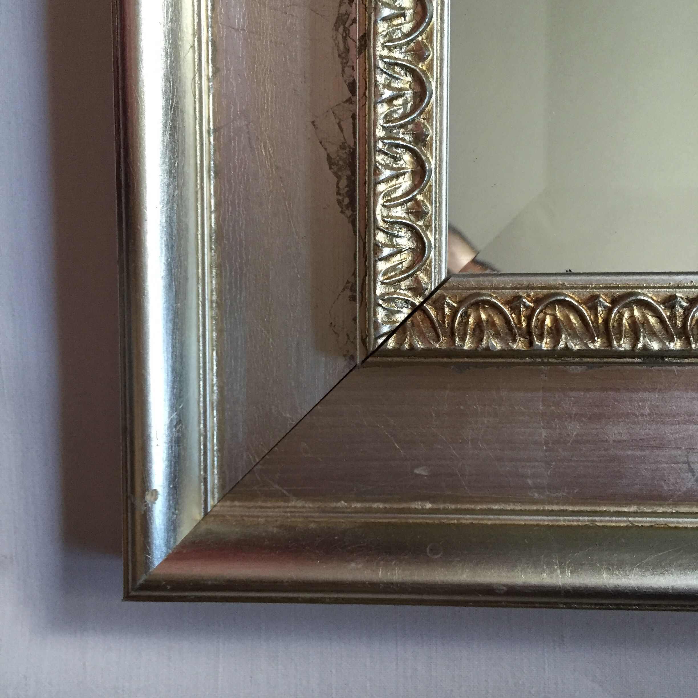 Square mirror silver 74x74cm