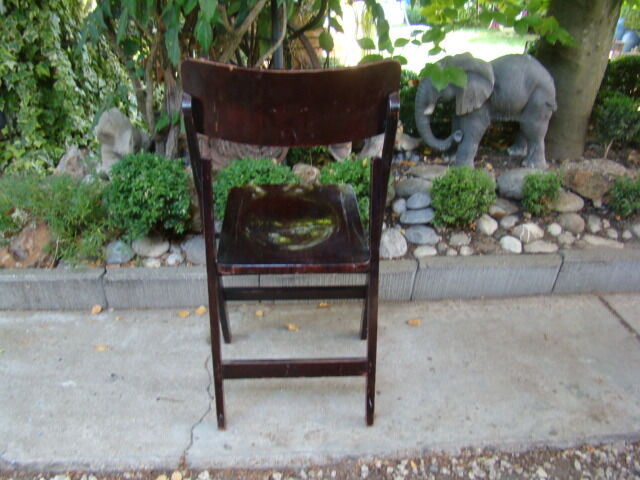 Antique folding chair