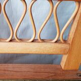 Toy box, 60's light wooden bench