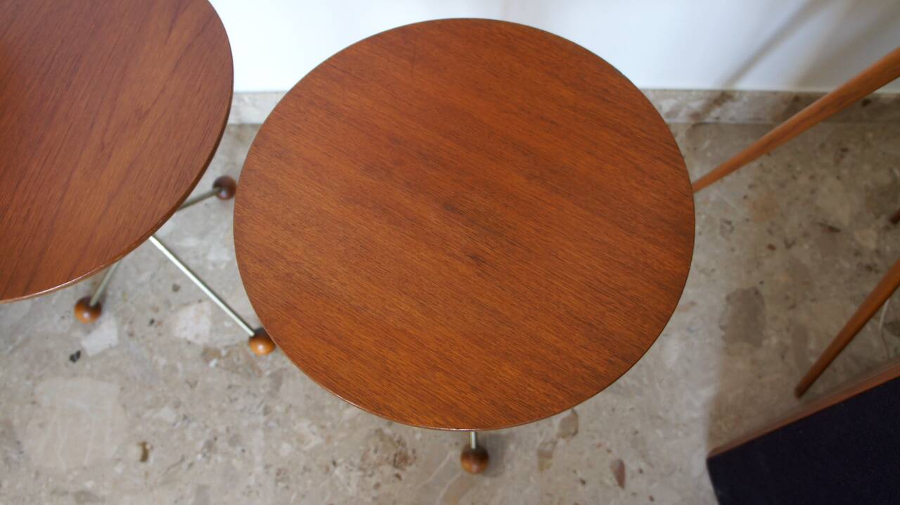 Guéridons Scandinave Vintage Albert Larsson Édition Alberts Tibro 1950 1960