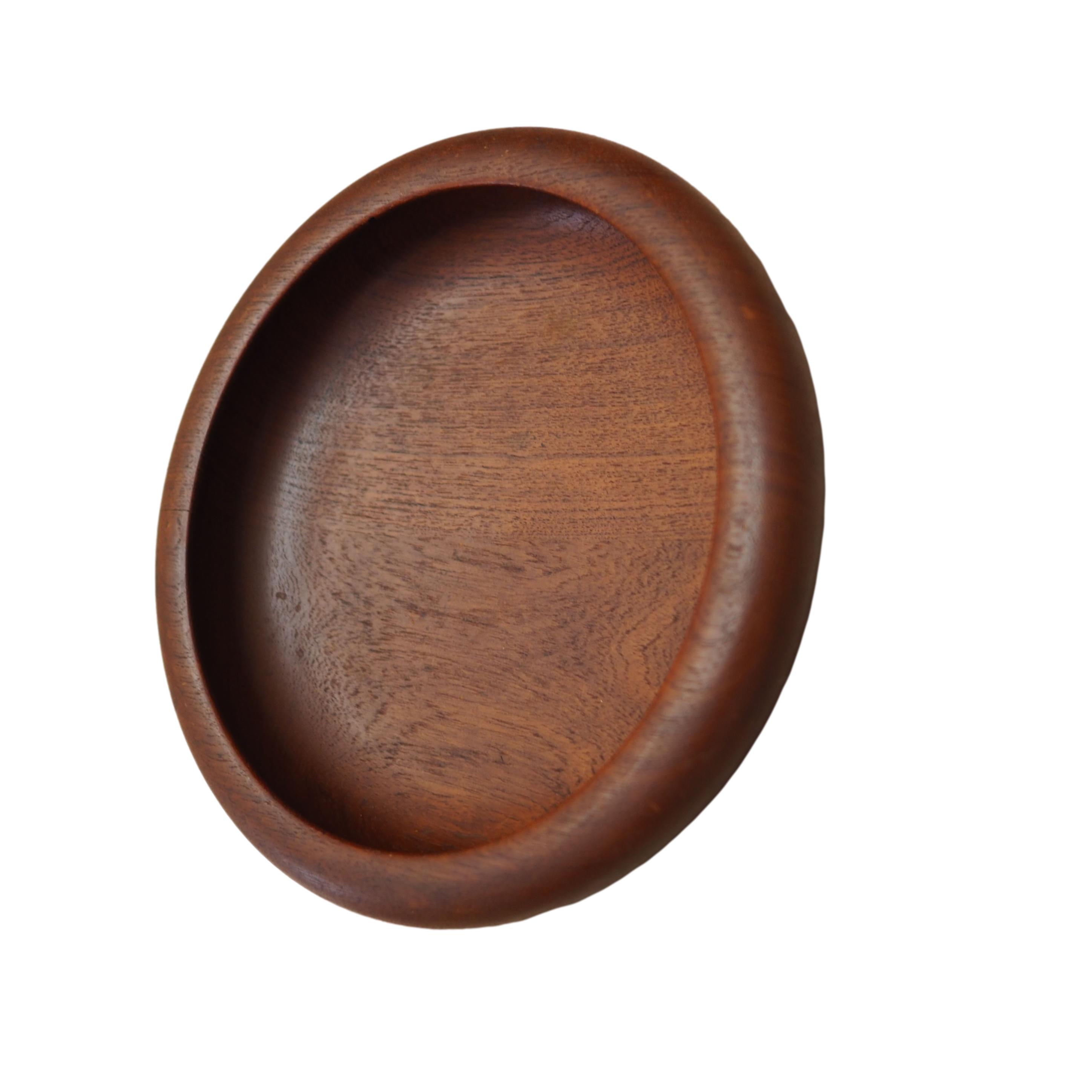 Teak platter, Danish design, 1960s, manufacture: Denmark