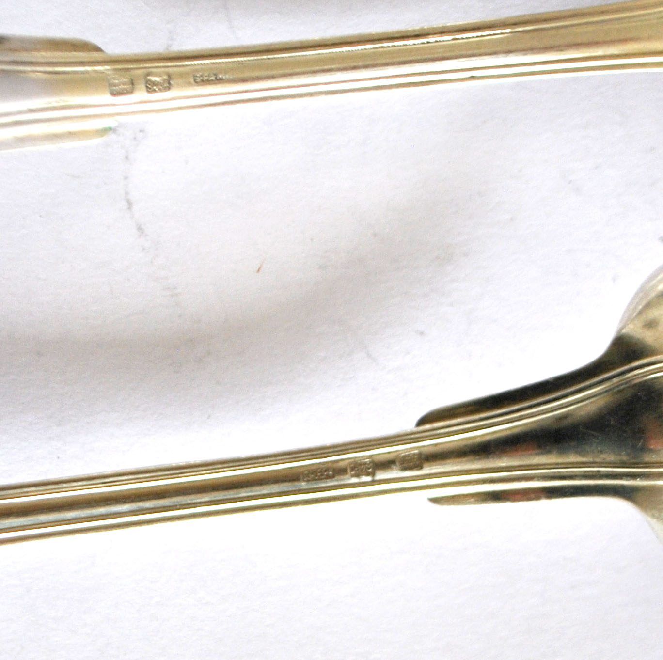 SFAM set of 5 CHINON silver-plated table spoons, antique style, 21cm