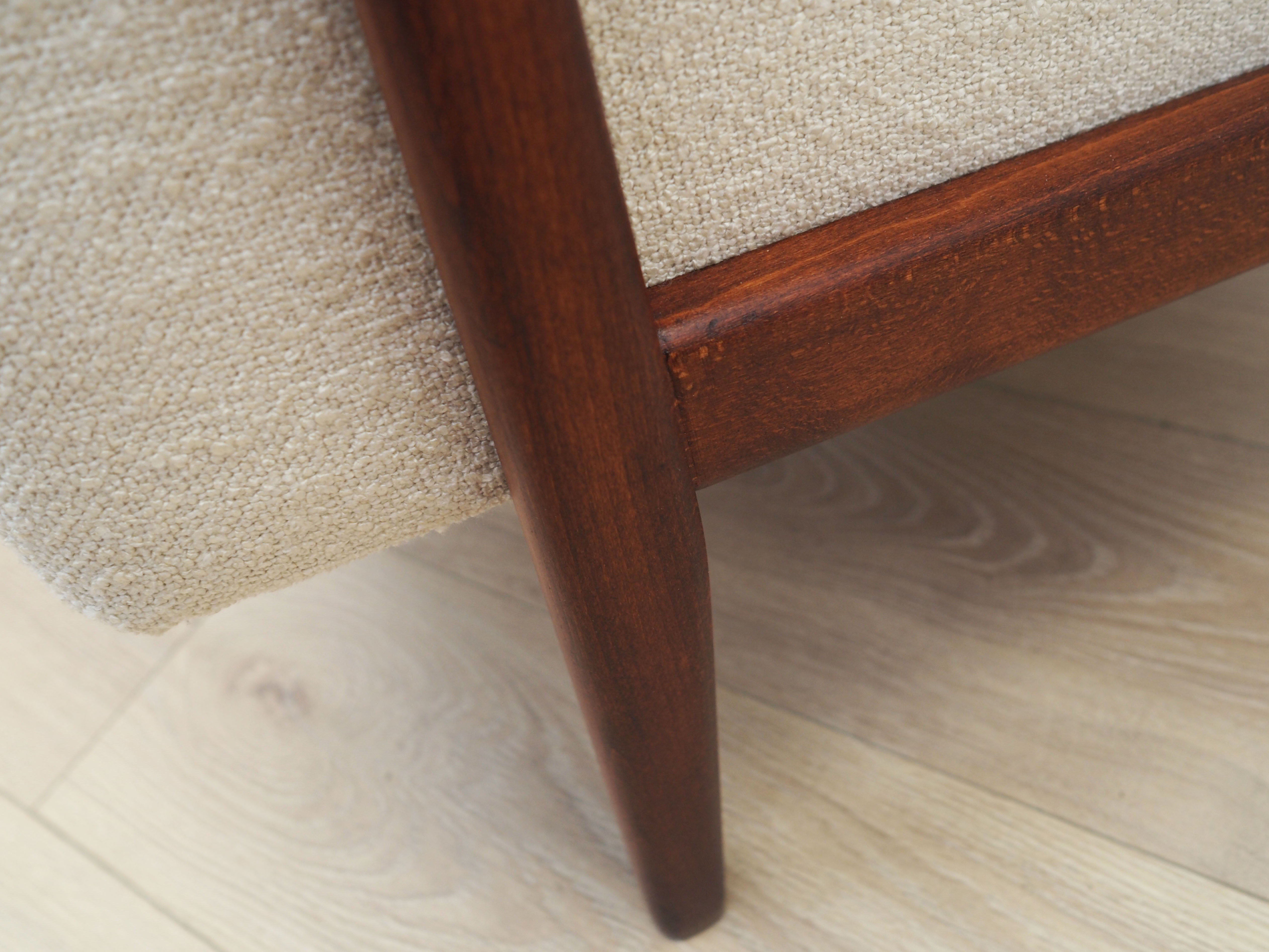 Beech armchair, Scandinavian design, 1960s, designer Folke Ohlsson, manufacturer DUX