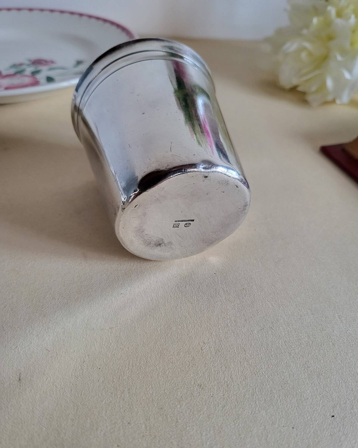 Silver-plated metal timbale BOULENGER