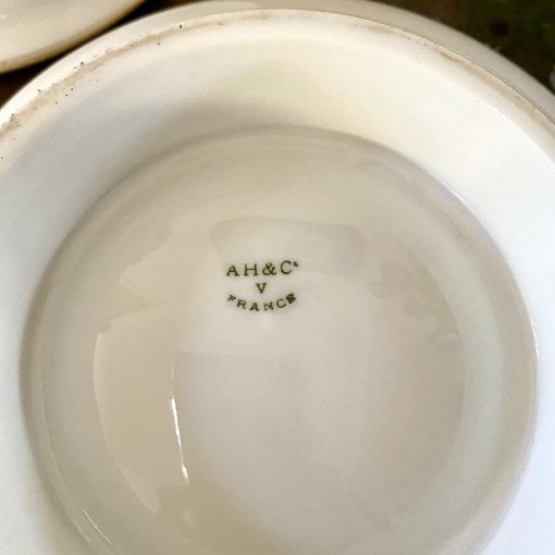 Porcelain soup bowl Alfred Hache & Cie