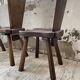 Chaises chêne massif chapo savoyarde art populaire