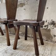 Solid oak chairs Savoyard cap popular art