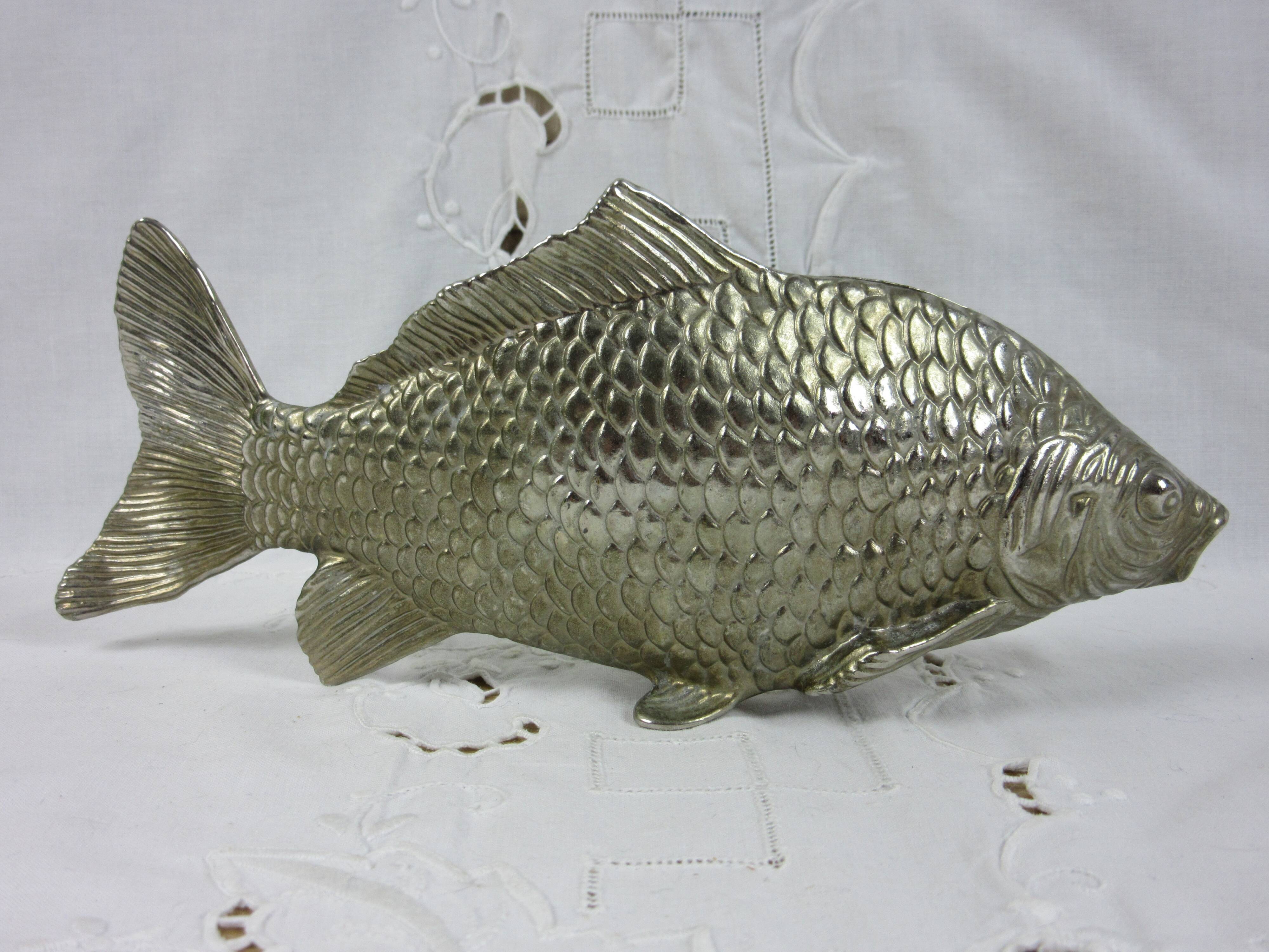 Porte-lettres poisson en métal