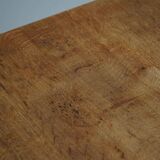 Danish mid-century folding side table in oak, Henning Kjærnulf, 1960s.