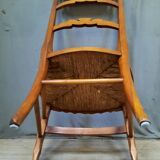 Straw fireside chair
