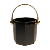 Black and gold ice bucket