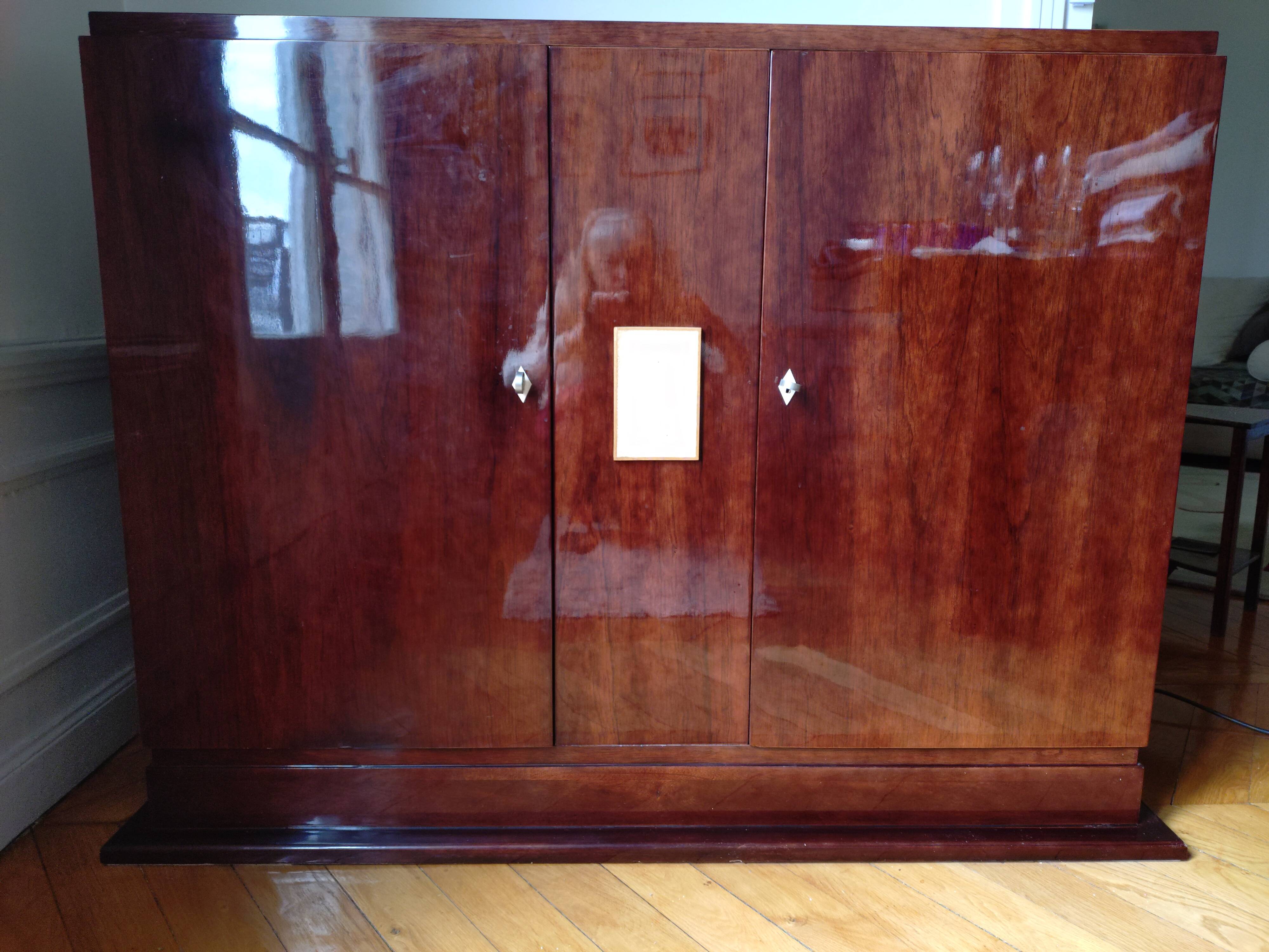 Art Deco buffet from the 1930s – Solid rosewood and stingray skin - Paris 11