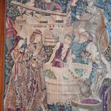 Antique tapestry, the grape harvest
