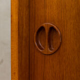 Poul Cadovius teak wall unit, Denmark, 60s