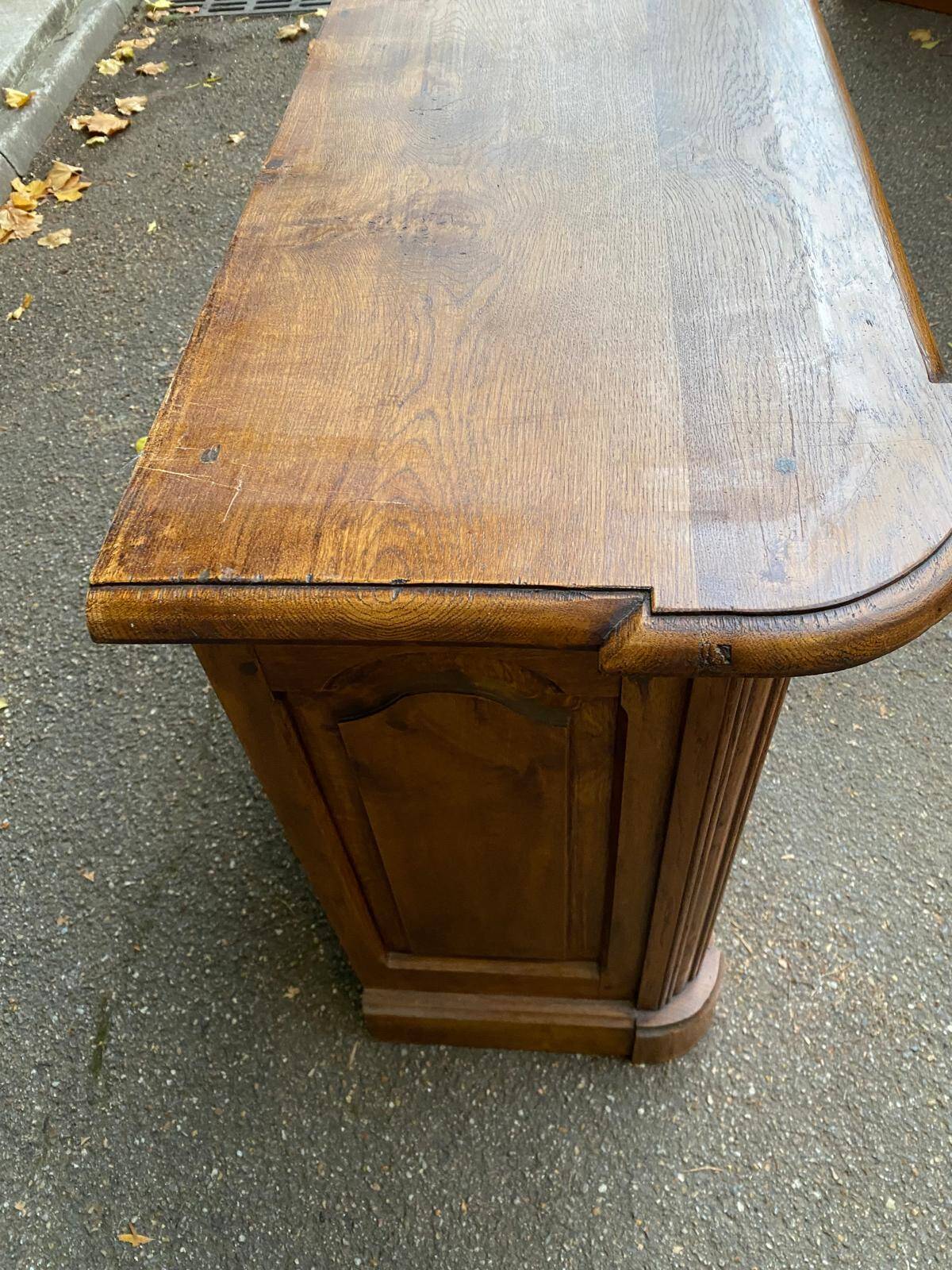 18th century solid oak sideboard 145cm