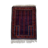 Oriental hand-knotted wool rug 132/133 cm