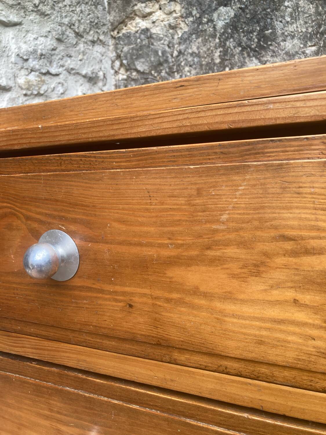 Vintage pine chest of drawers