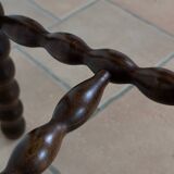 Paire tabourets tripodes