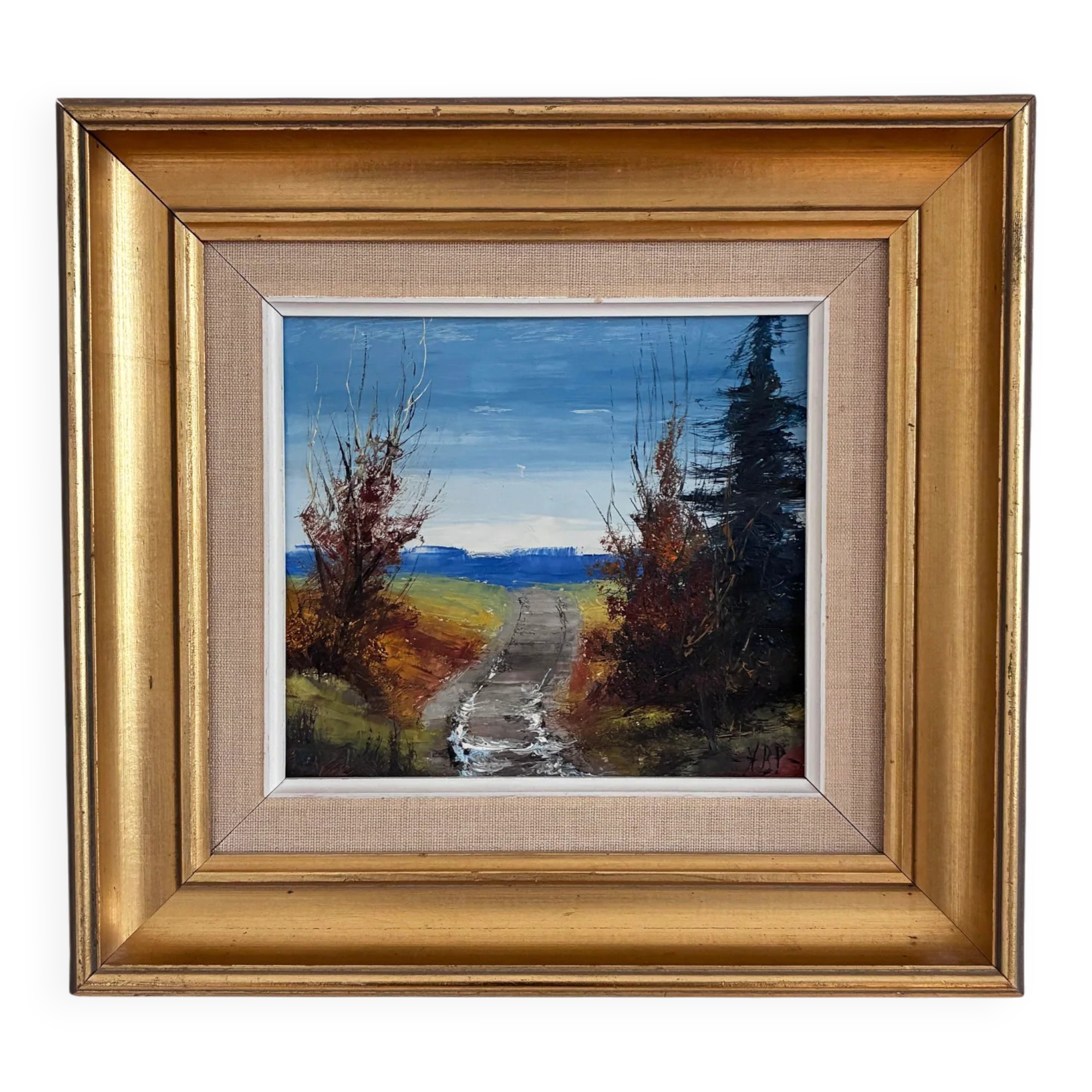 Vintage original landscape oil painting