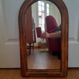 Rattan mirror