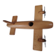 Vintage twin-engine aircraft in solid beech - Moulin Roty (1990s)