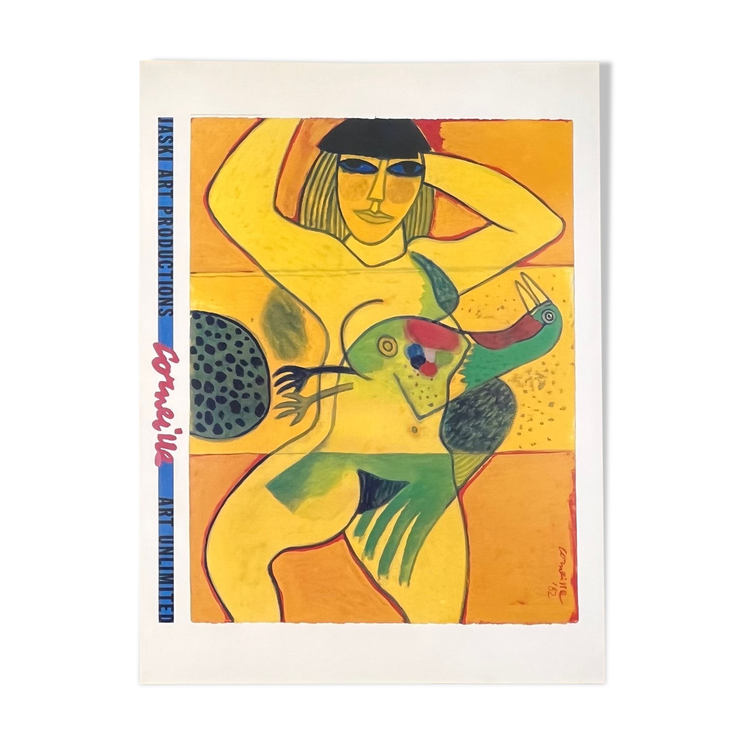 Guillaume Corneille (1922-2010) Poster The Yellow Nude - With Atelier Corneille stamp