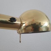 Lampadaire Métalarte en métal doré années 80