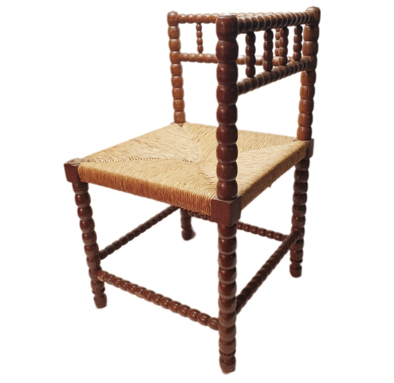 Corner armchair turned oak sitting mulched 50s