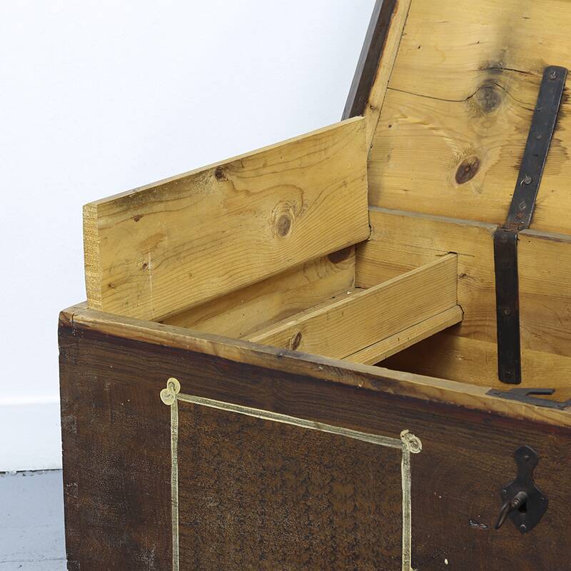 Bride chest painted in folk art