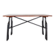 Industrial Bistro Table in Wood and Wrought Iron -