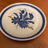 Assiette décorative Fleurs Bleues
