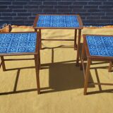 Teak nesting table, Danish