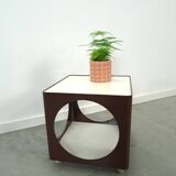 Table d'art Kubus Space Age Bruine