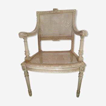 Fauteuil canné Napoléon III