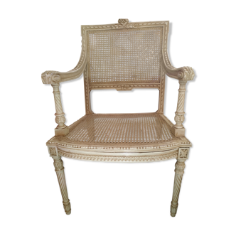 Fauteuil canné Napoléon III