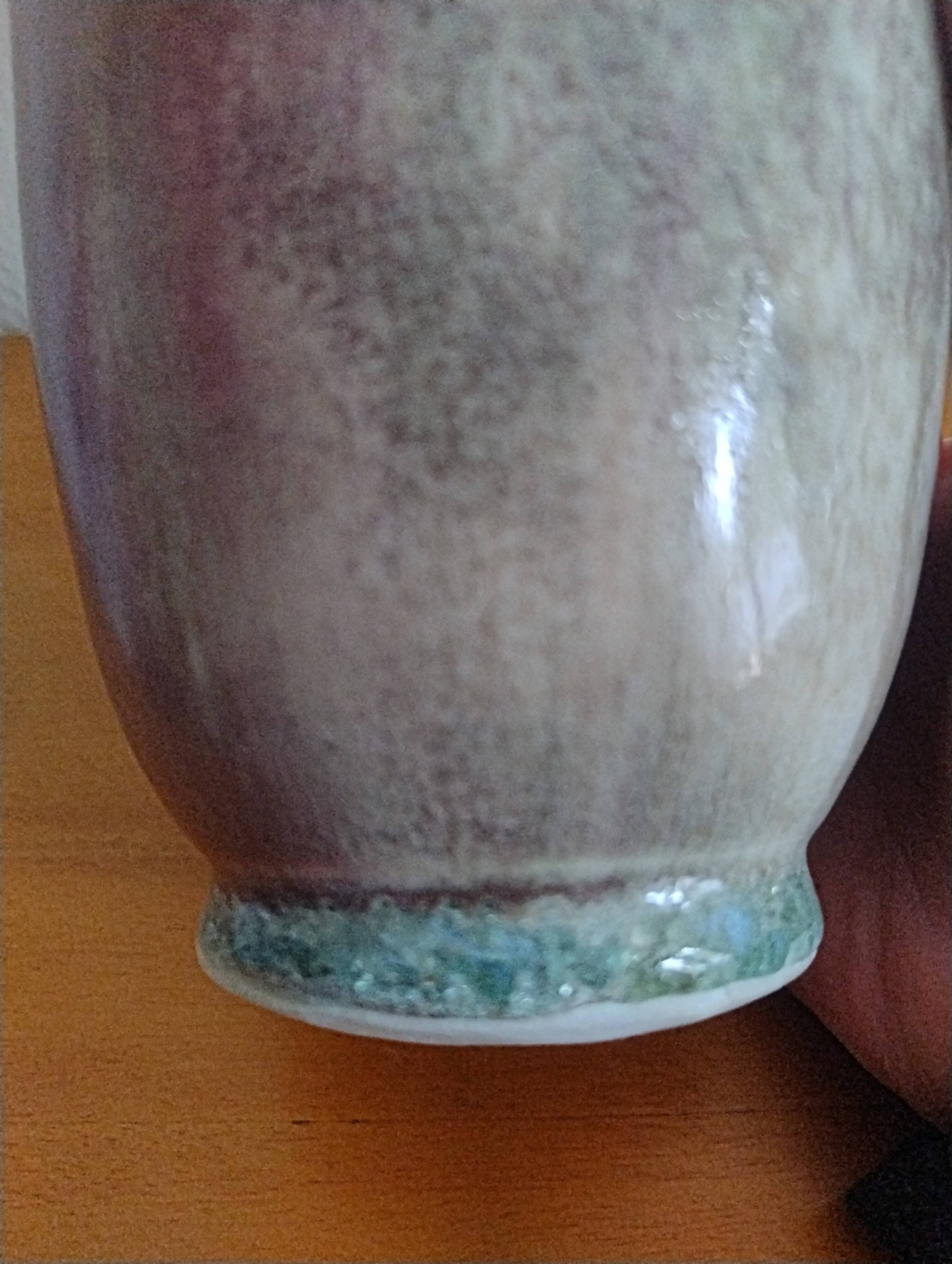 Michel Lanos vase signed