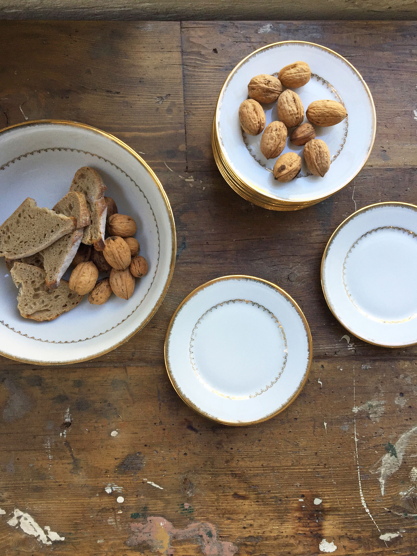 Set of plates and dessert dish Limoges
